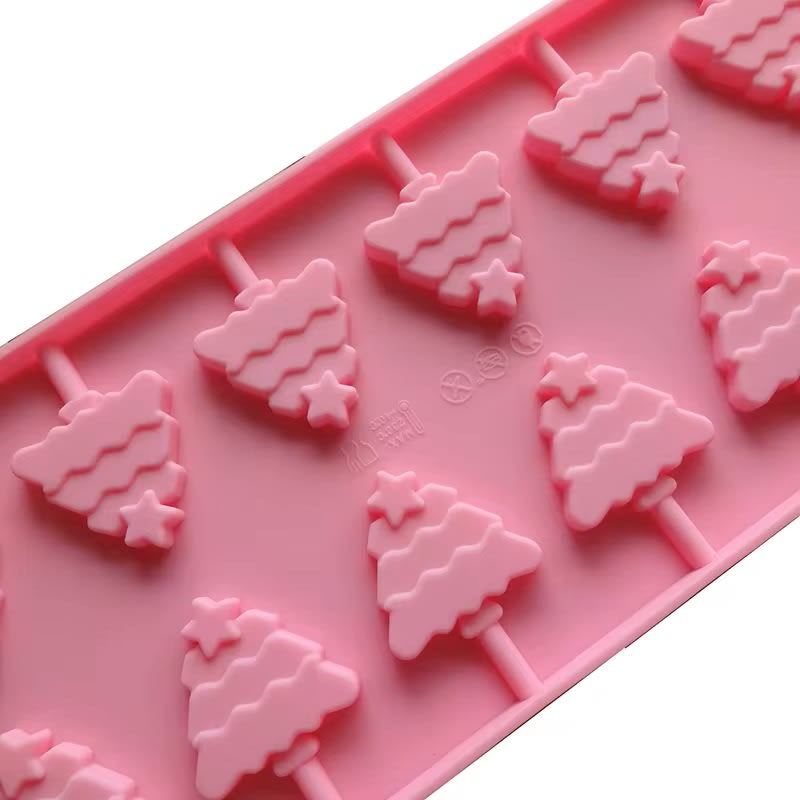 Molde Silicona Paletas Pinos2