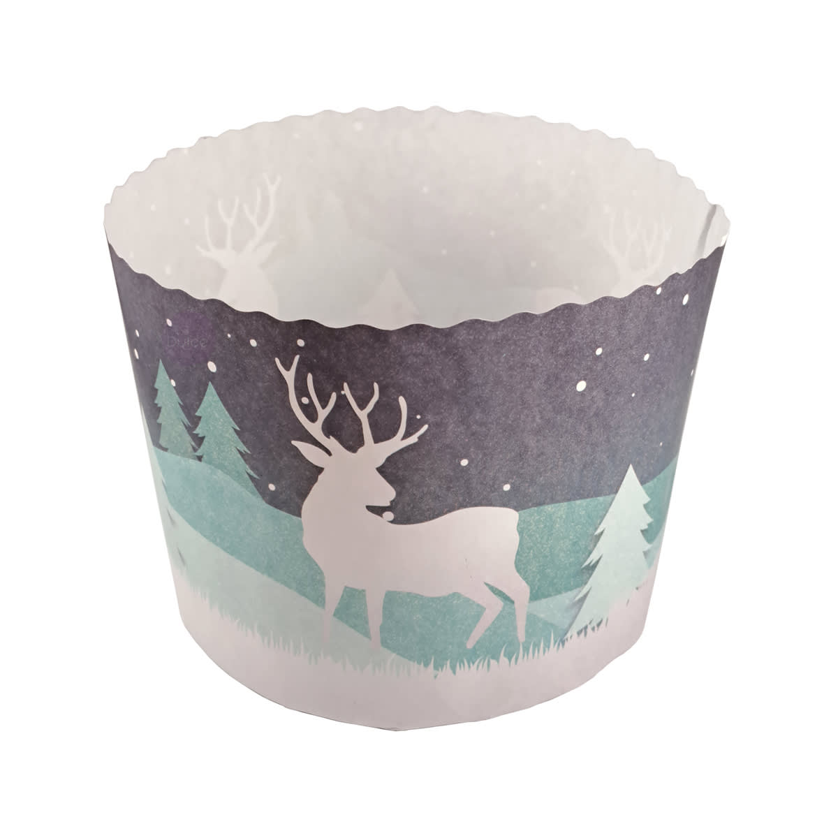 Molde Papel Panettone Navidad 1 kg. N°10 - 5 Unidades3