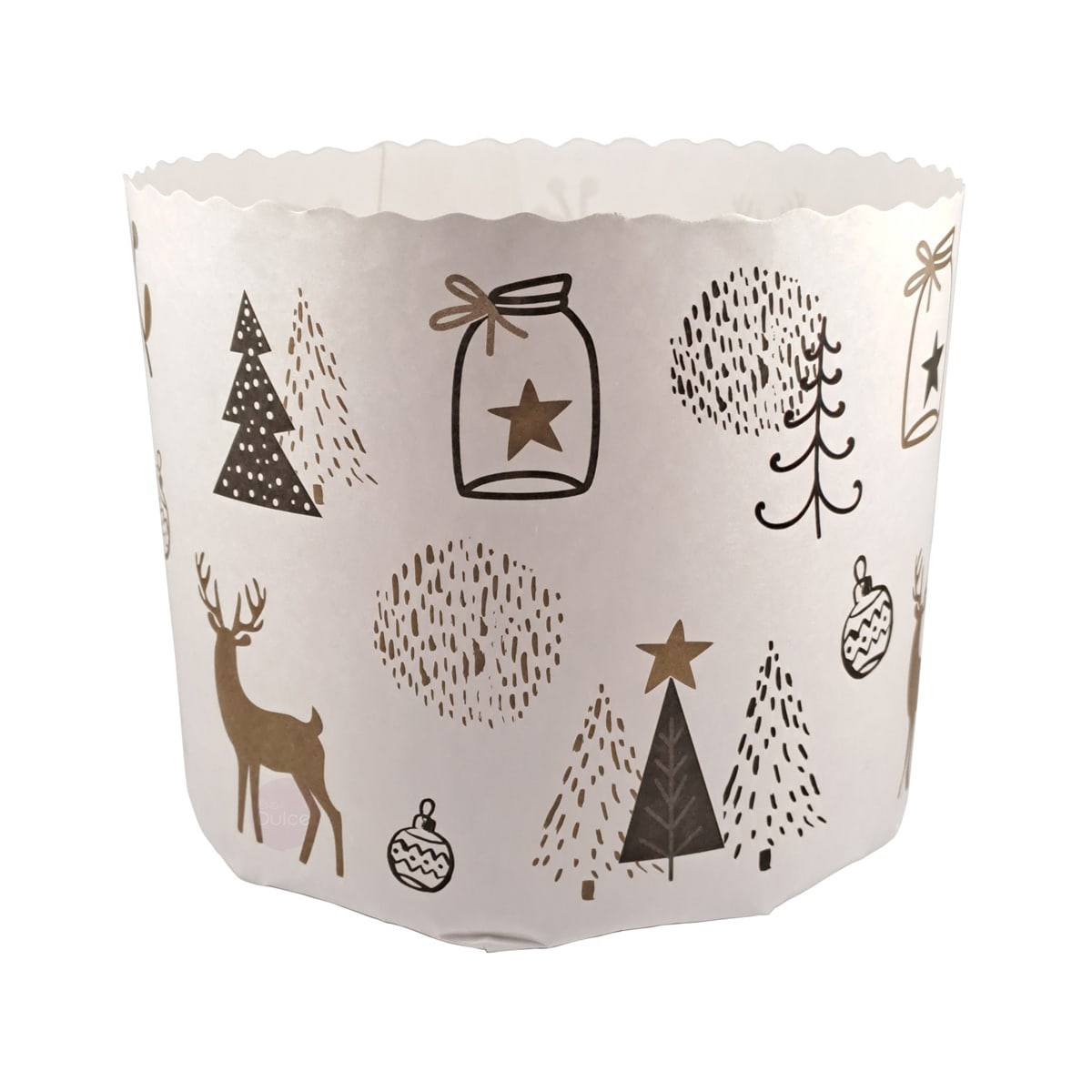 Molde Papel Panettone Navidad 1 kg. N°11 - 5 Unidades 0