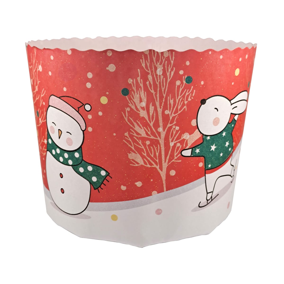 Molde Papel Panettone Navidad 1 kg. N°6 - 5 Unidades 0