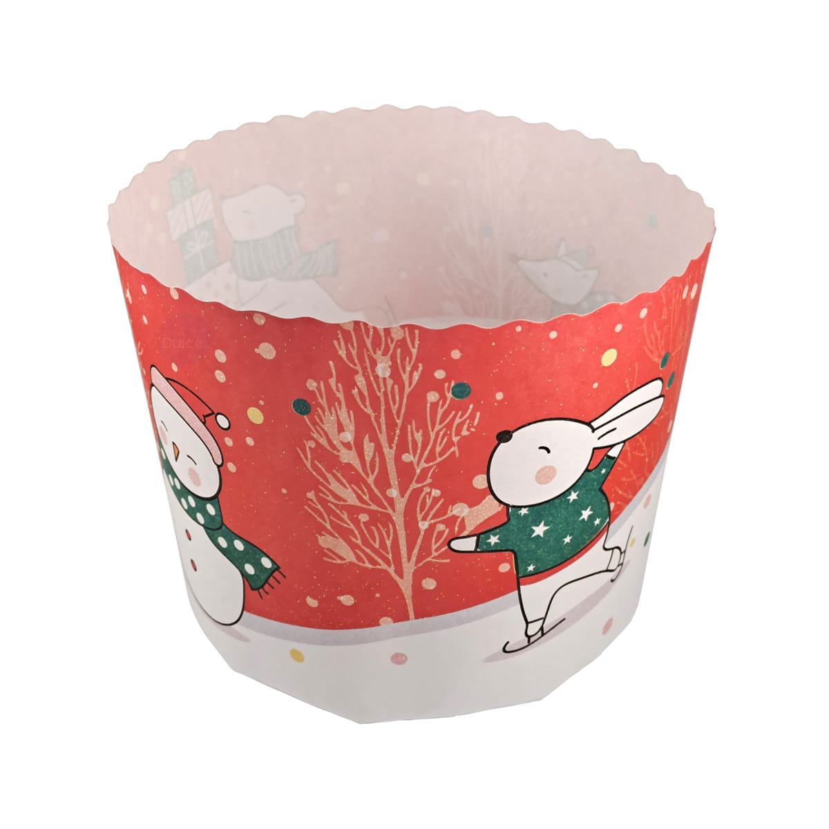 Molde Papel Panettone Navidad 1 kg. N°6 - 5 Unidades3