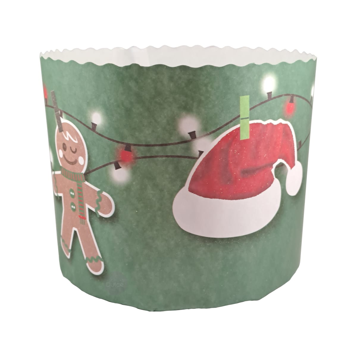 Molde Papel Panettone Navidad 1 kg. N°7 - 5 Unidades 0