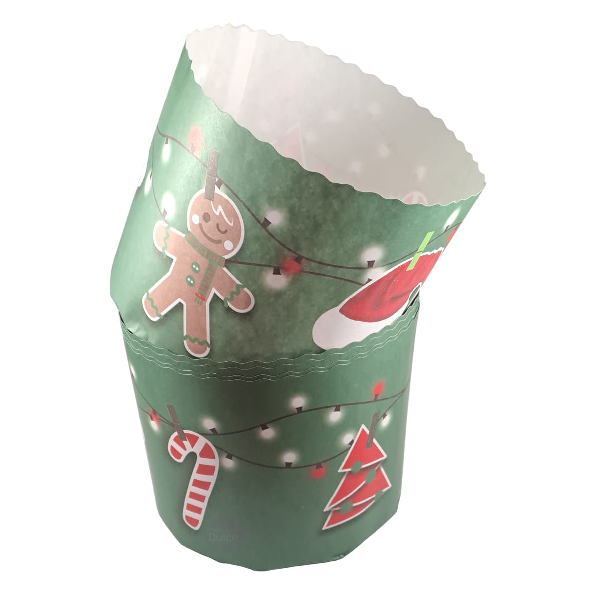 Molde Papel Panettone Navidad 1 kg. N°7 - 5 Unidades2