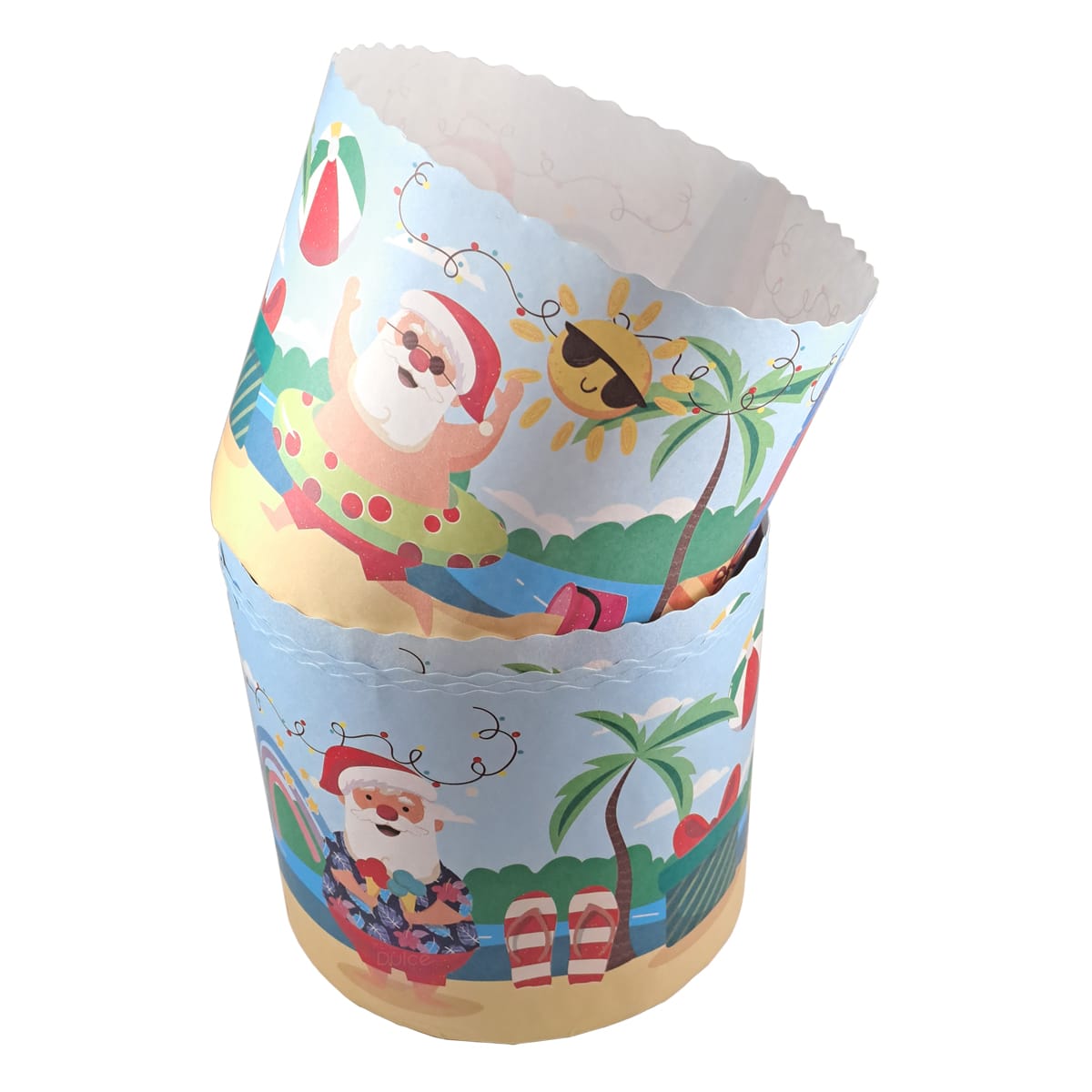 Molde Papel Panettone Navidad 1 kg. N°9 - 5 Unidades2