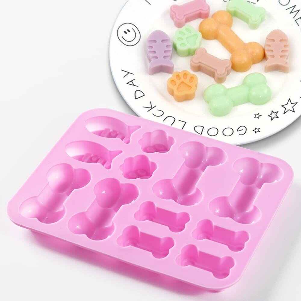 Molde Silicona Pescados, Patitas y Huesos2