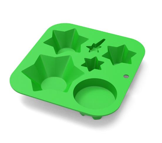 Molde Silicona Pino Navidad Armable2