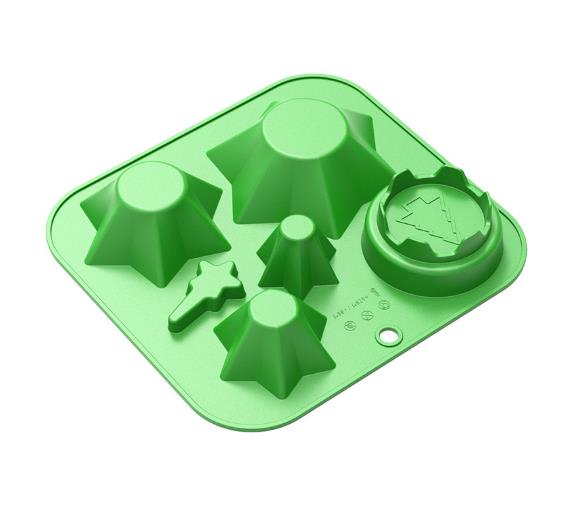 Molde Silicona Pino Navidad Armable3