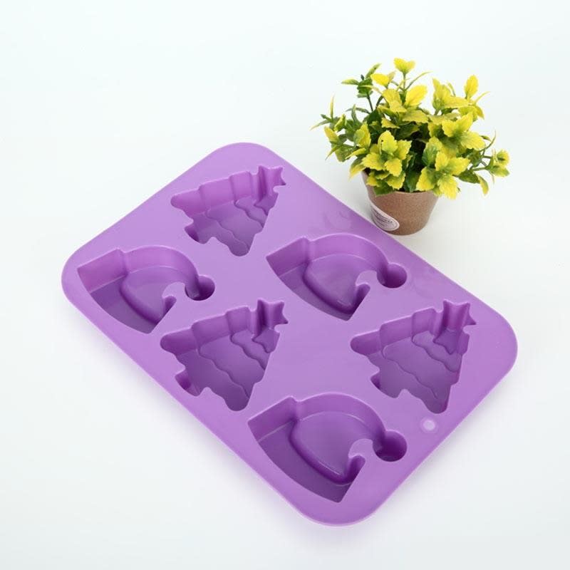 Molde Pino y Gorro 6 Cavidades Silicona2