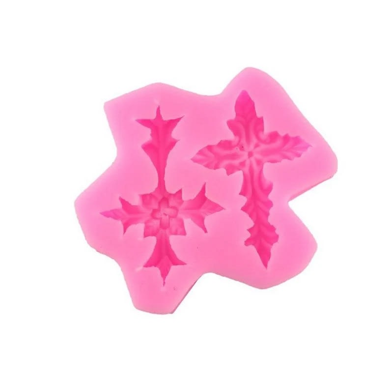 Molde Fondant Cruz Silicona2