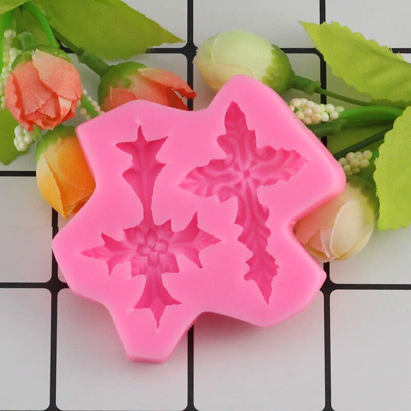 Molde Fondant Cruz Silicona3