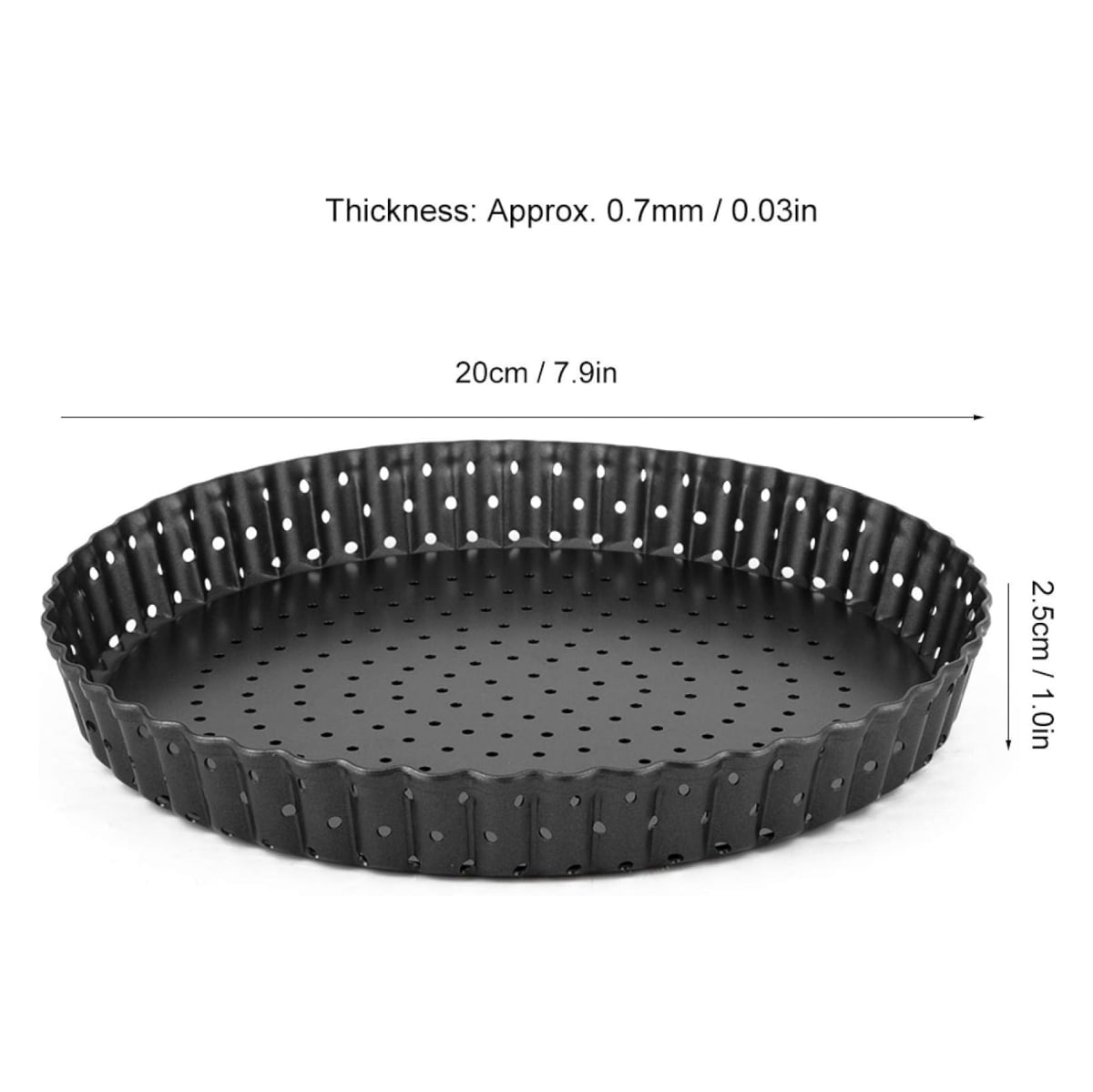 Molde Desmontable Perforado Tartaleta 20 cm.3