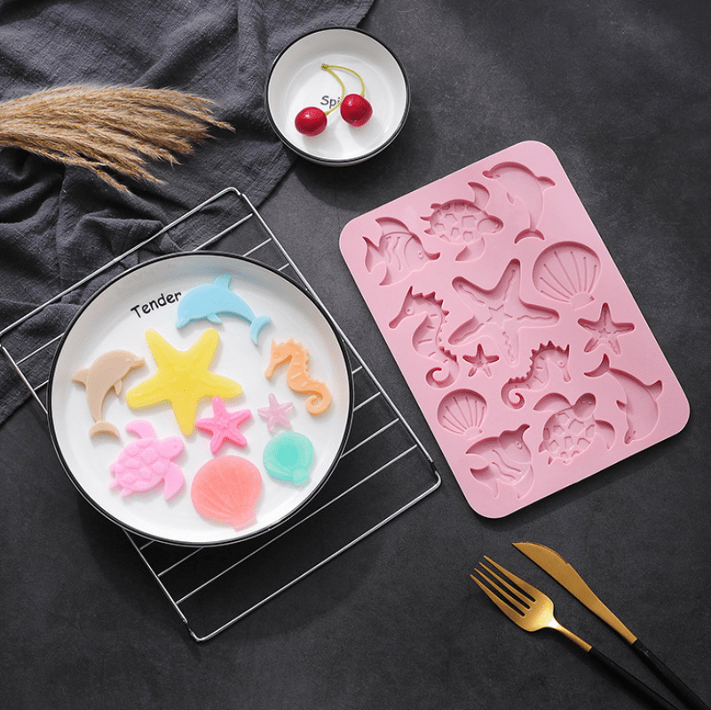Molde Silicona Vida Marina2