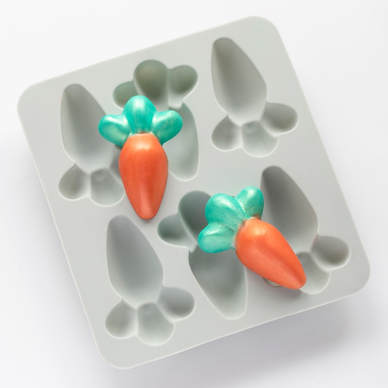 Molde Silicona Zanahorias 6 Cavidades2
