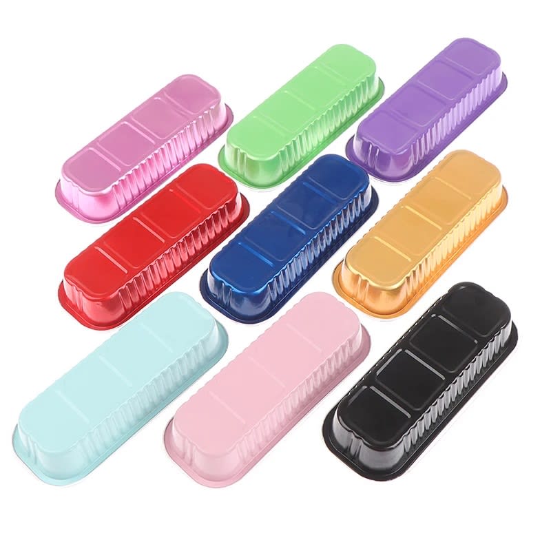 Molde para Mini Pastel Aluminio con Tapa Celeste 4 Unidades6