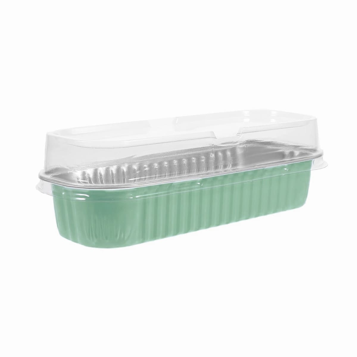 Molde Mini Pastel Aluminio con Tapa Menta 4 Unidades6