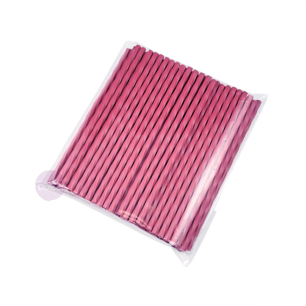 Palitos Plásticos Rizados 10 cm. 100 unidades10