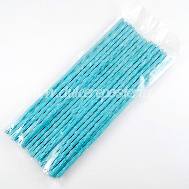 Palitos Plásticos Rizados 18 cm. 25 unidades5