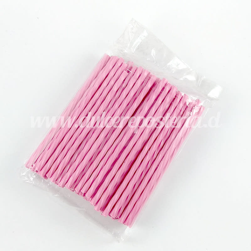 Palitos Plásticos Rizados 10 cm. 100 unidades12