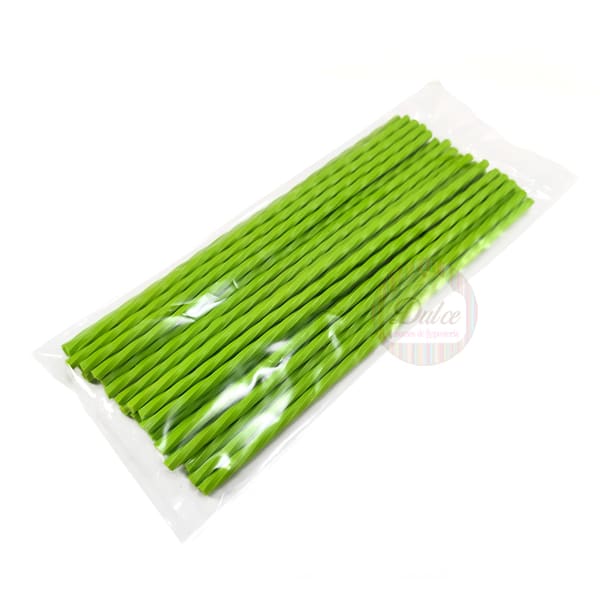 Palitos Plásticos Rizados 18 cm. 25 unidades12