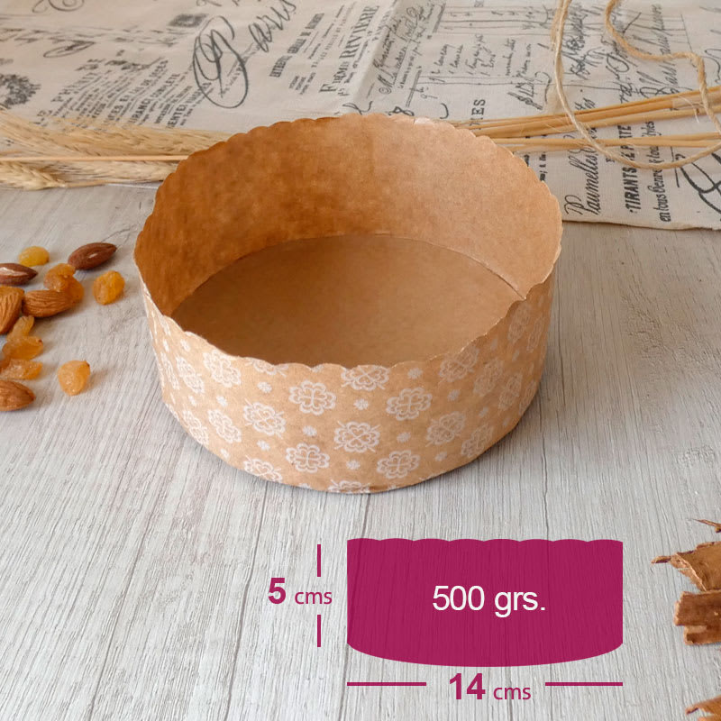 Molde Papel Pan de Pascua 15x5 500 gr. 10 unidades3