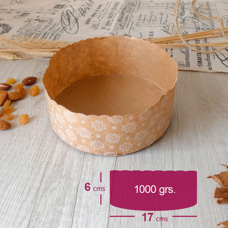 Molde Papel Pan de Pascua 17x6 1 kg. 10 unidades3