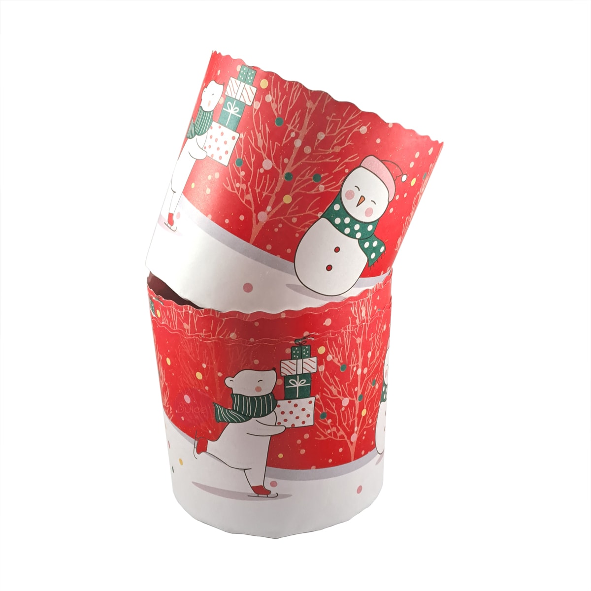 Molde Papel Panettone Navidad 500 gr. N°1 - 5 Unidades2