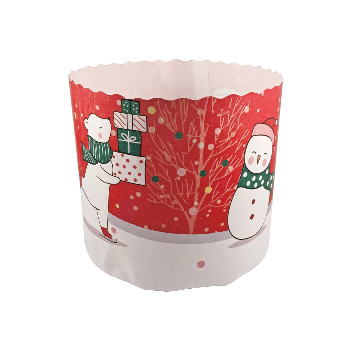 Molde Papel Panettone Navidad 500 gr. N°1 - 5 Unidades 0