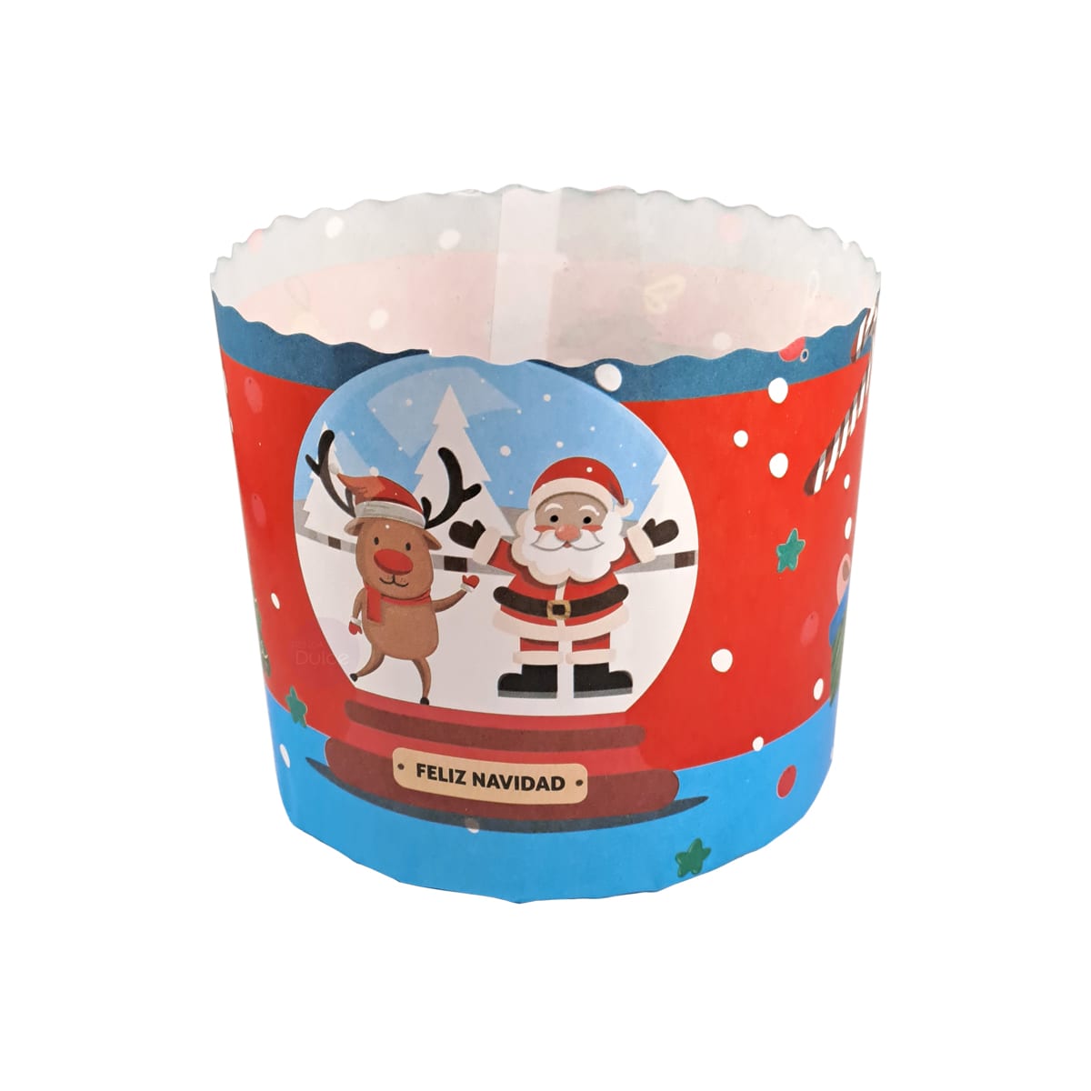 Molde Papel Panettone Navidad 500 gr. N°3 - 5 Unidades3