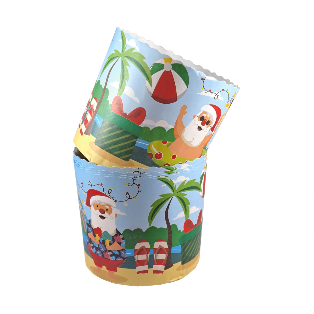Molde Papel Panettone Navidad 500 gr. N°4 - 5 Unidades2