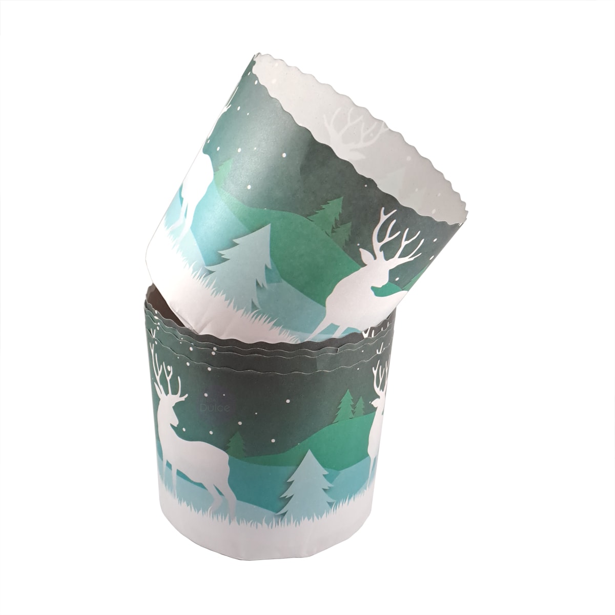 Molde Papel Panettone Navidad 500 gr. N°5 - 5 Unidades2