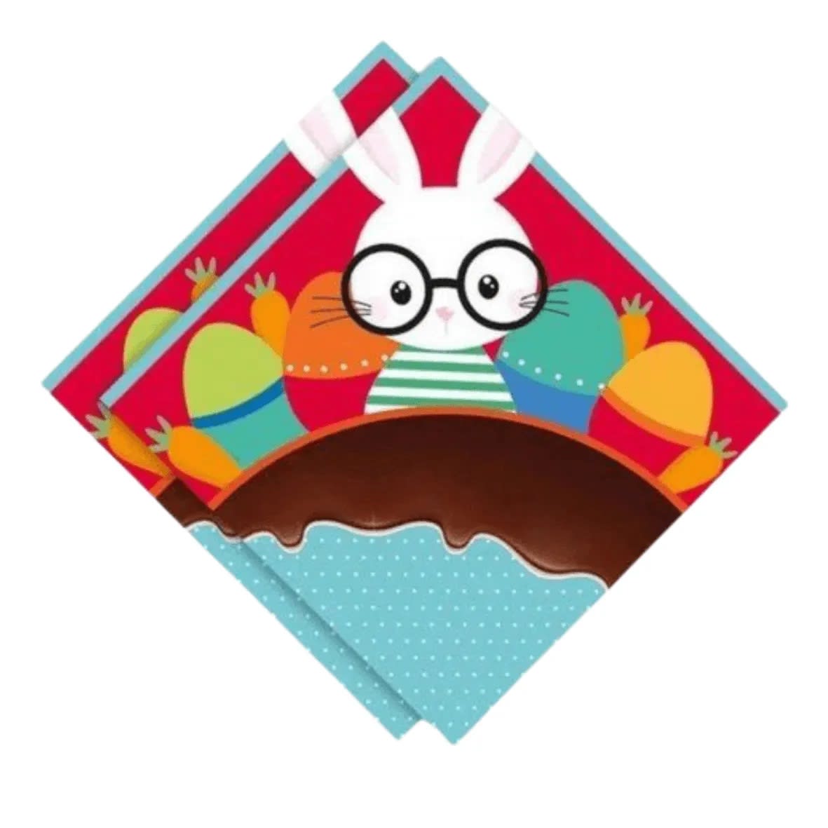 Envoltorio Para Huevo Grande Conejo Rojo 35x35 cm.4