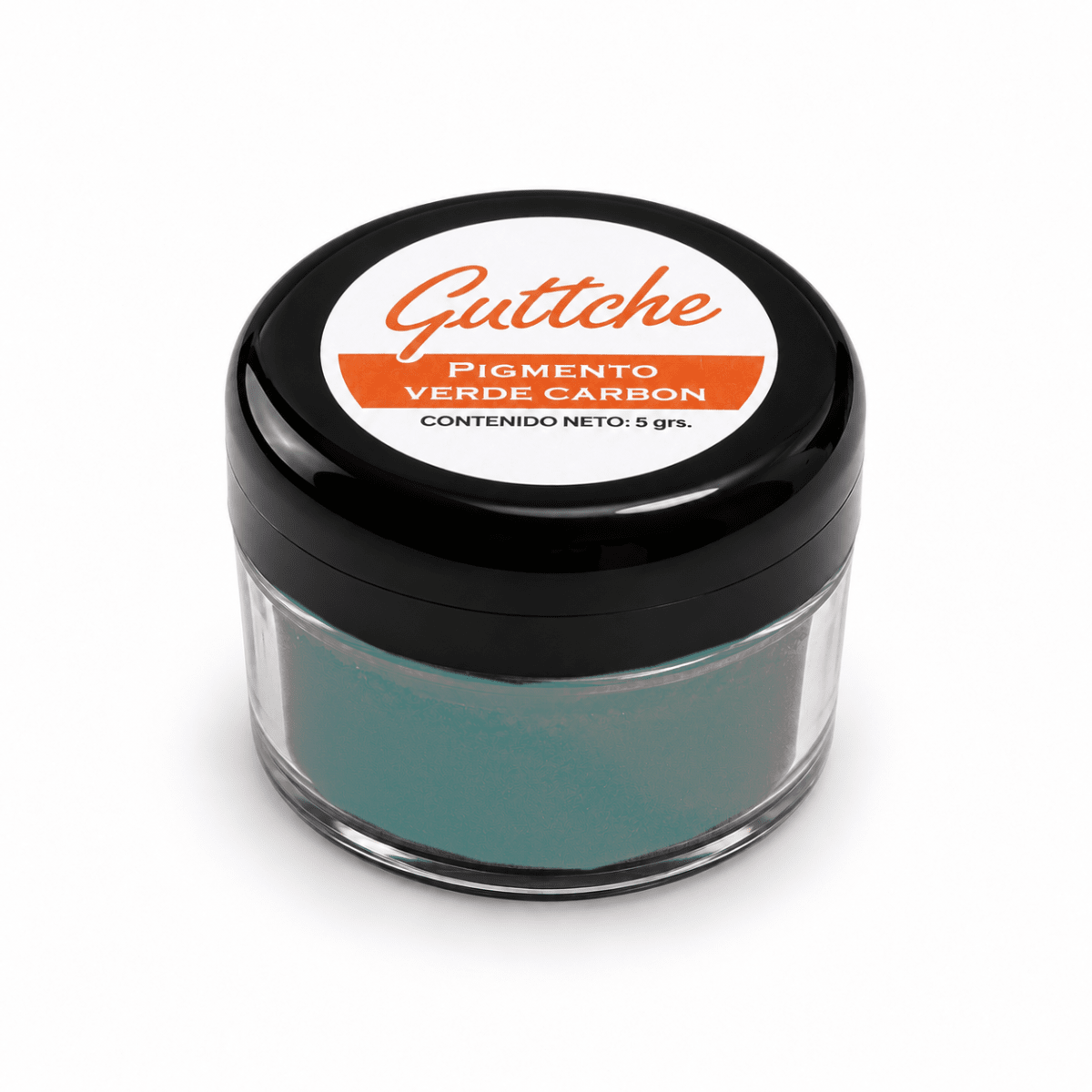 Pigmento Nacarado Guttche Verde Carbón 5 gr. 0
