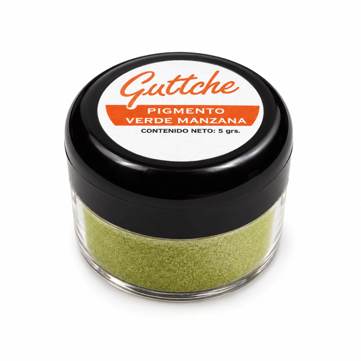 Pigmento Nacarado Guttche Verde Manzana 5 gr. 0