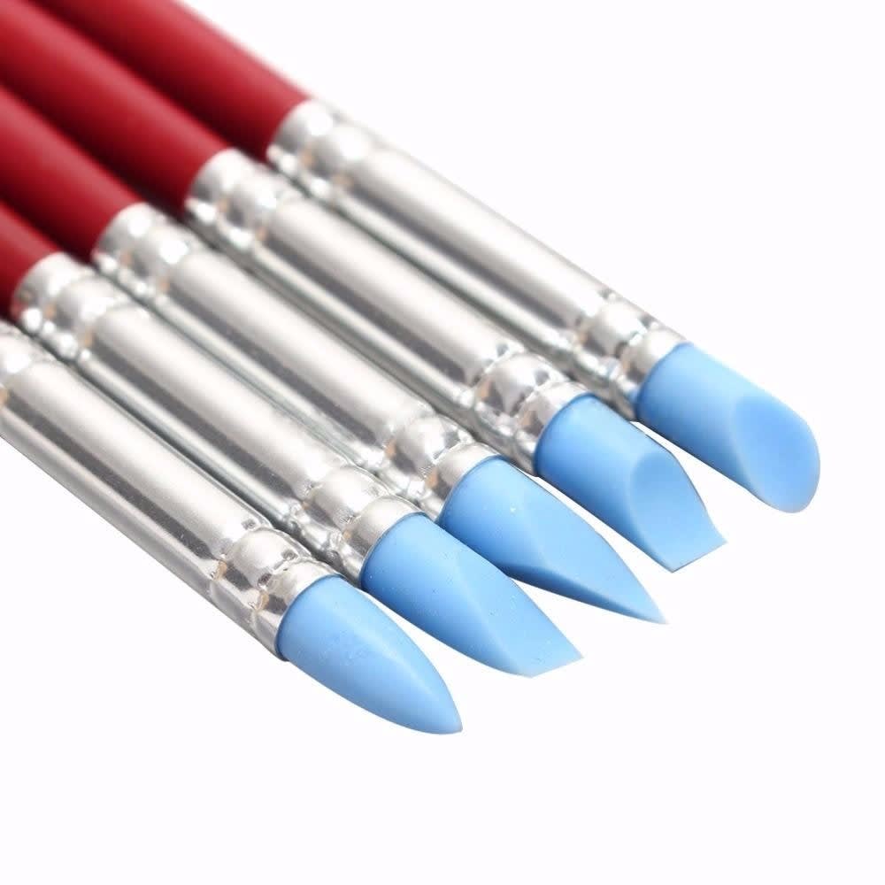 Set Pinceles Silicona para Modelar 5 piezas3