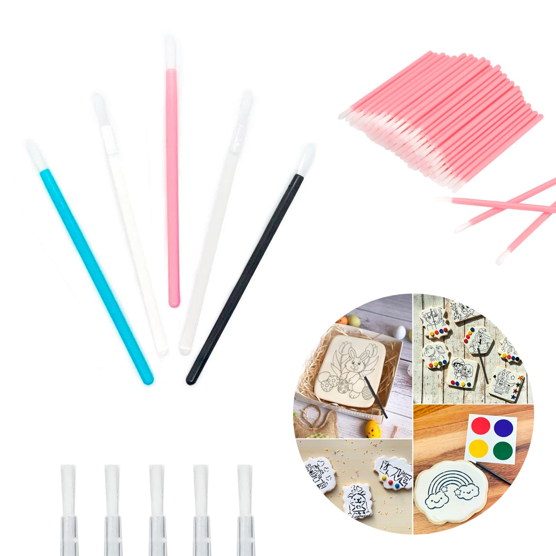 Pinceles Pinta Galleta 9 cm. 50 Unidades 0