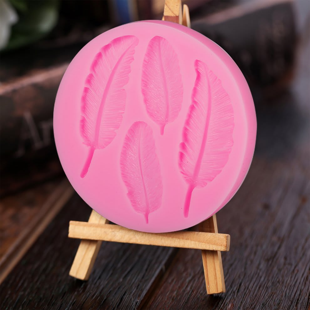 Molde Fondant Plumas N°1 Silicona3