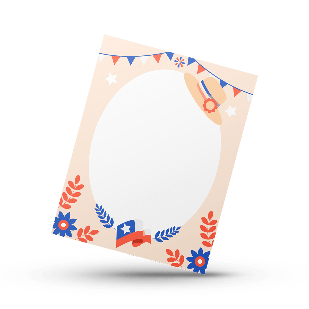 Cookie Card 10x13 cm. Fiestas Patrias N°1 - 10 Unidades 0