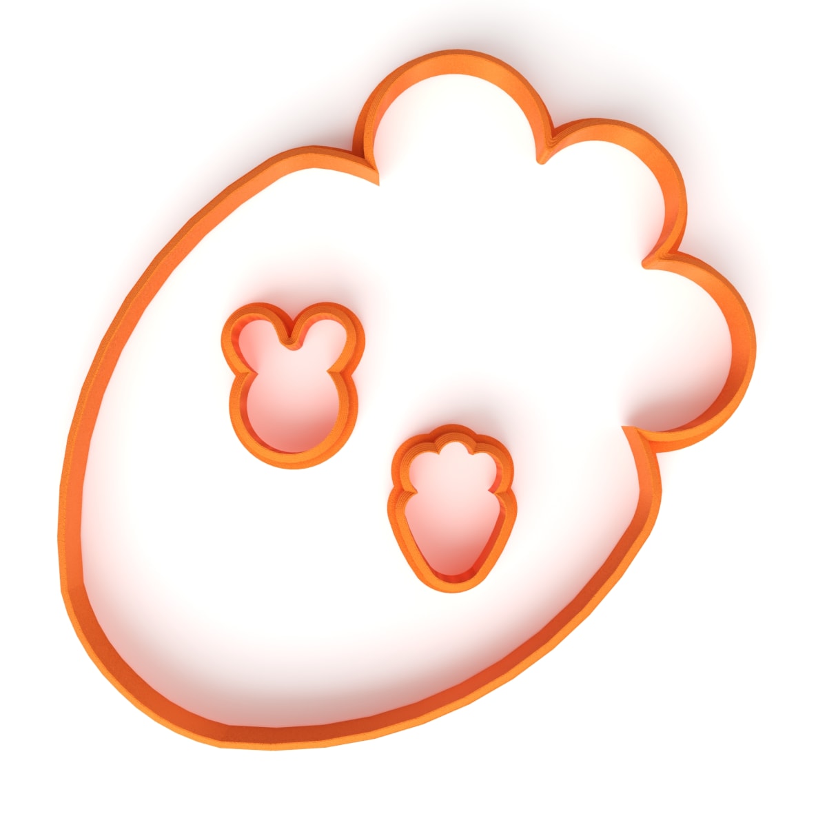 Set Cortadores Gato # Tic-Tac-Toe Zanahoria Plástico2