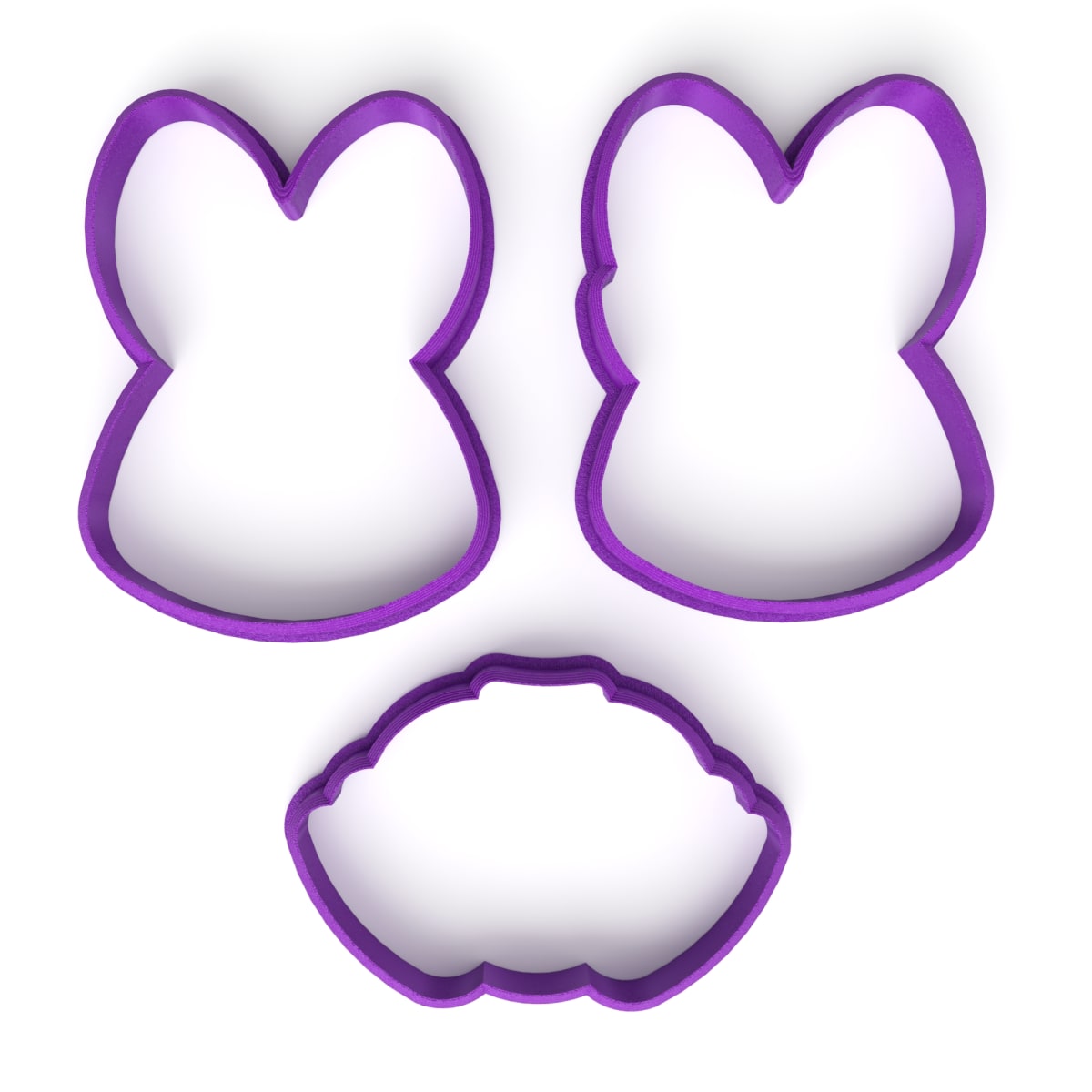 Set Cortador Pareja de Conejos 3 Piezas Plástico2