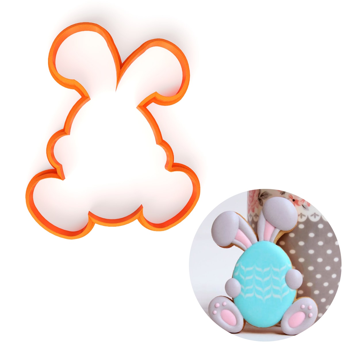 Cortador Huevo Conejo N°1 Plástico 0