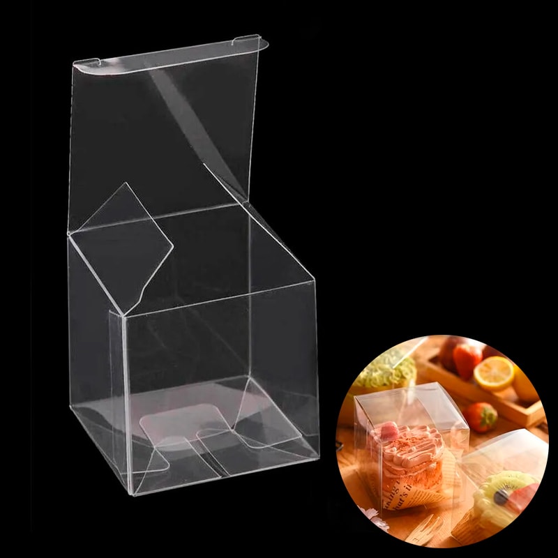 Caja de Acetato Transparente 10x10x10 cm. 10 Unidades2