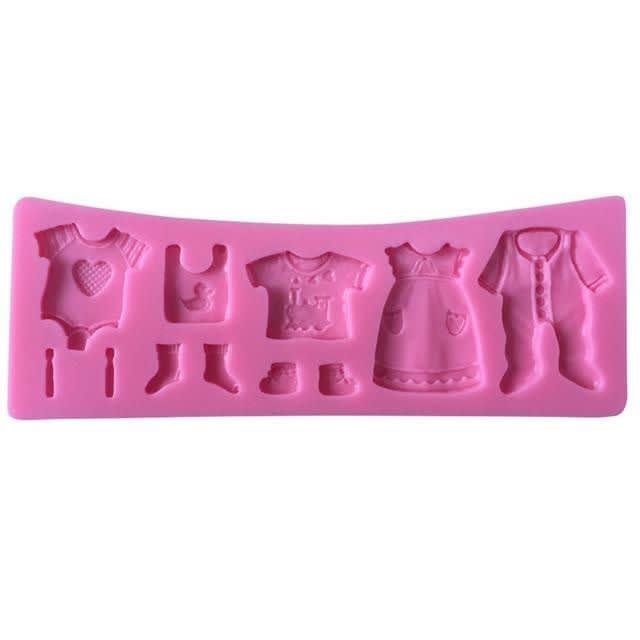 Molde Fondant Ropa Bebé2