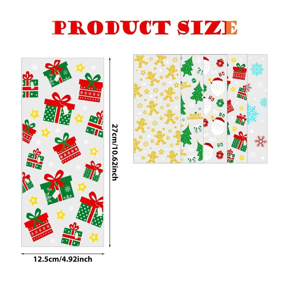 Set Bolsa Celofán Navidad N°3 12,5x27 cm. 10 Unidades4