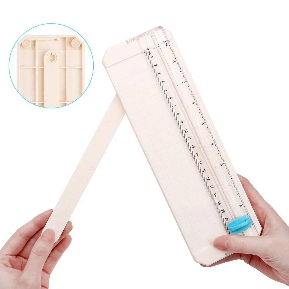 Guillotina Cortadora Papel Manual Portátil 23 Cm. Kamei4