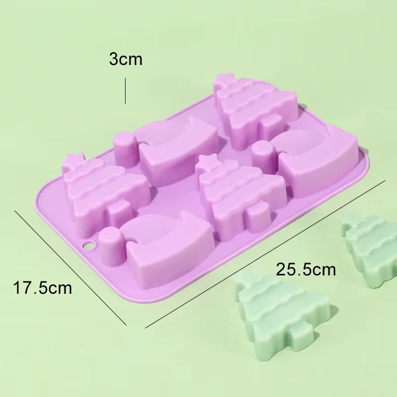 Molde Pino y Gorro 6 Cavidades Silicona5