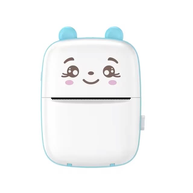 Mini Impresora Térmica Portátil 58 mm. Bluetooth  Recargable Carita Celeste6