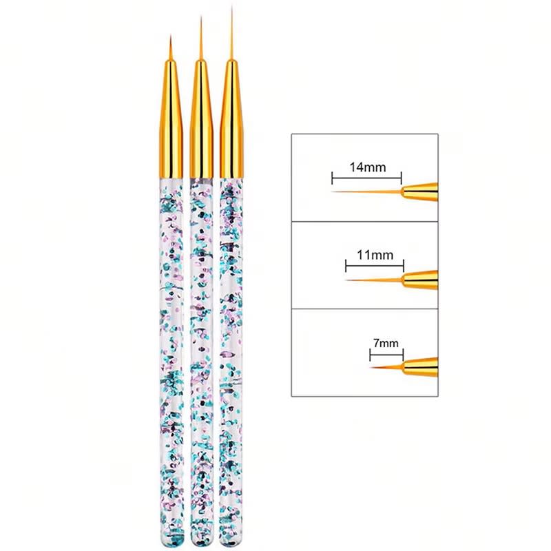 Set de Pinceles para Detalles 3 Piezas3