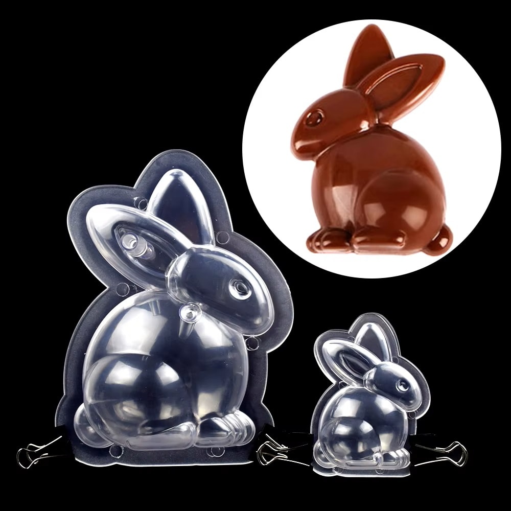 Set Moldes Acrílico Conejo 3D - 2 Unidades4