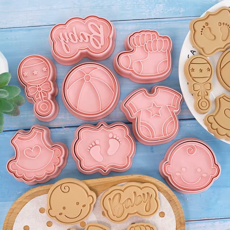 Set Cortador Marcador Baby Shower N°2 - 8 Diseños2