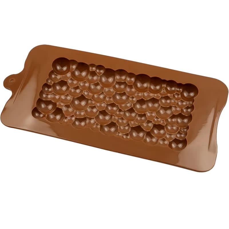 Molde Chocolate Tableta Burbujas Silicona4